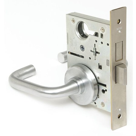 Best Mortise Lockset, Lever, 40H Rose, Series 40H, Grd. 1, Privacy 45H0L3H626
