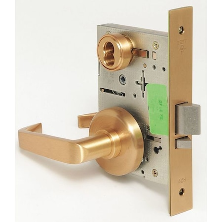 Best Mortise Lockset, Lever, 40H Rose, Ser. 40H, Grd. 1, Storeroom 45H7D15H612