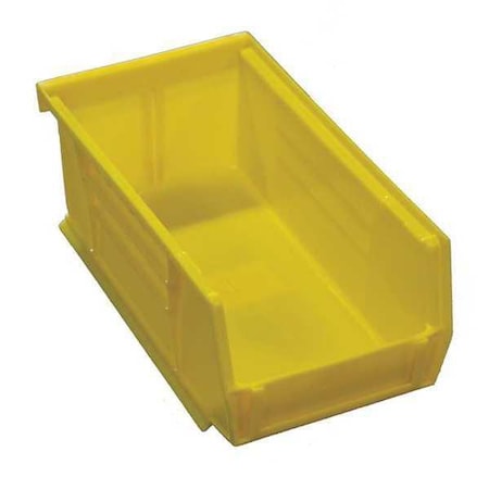 Greene Manufacturing Hang & Stack Storage Bin, Plastic, Yellow, 3 in H, 4 1/8 in W, 7 3/8 in L DFXB-600