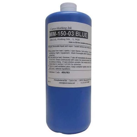 Carco Marking Ink, 1 qt, Blue, Pigment MM-150-03 BLUE