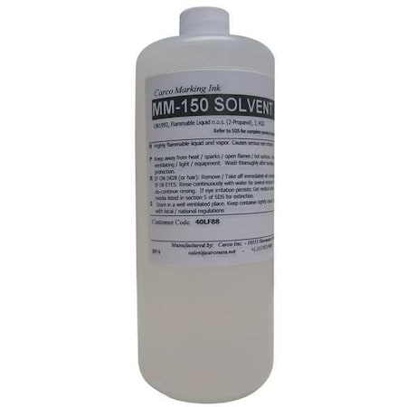 Carco Marking Solvent, 1 qt, Clear, Pigment MM-150 SOLVENT