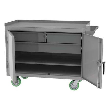 Greene Manufacturing Mobile Cabinet Bench, Steel, 36" W, 24" D EXM-350-36