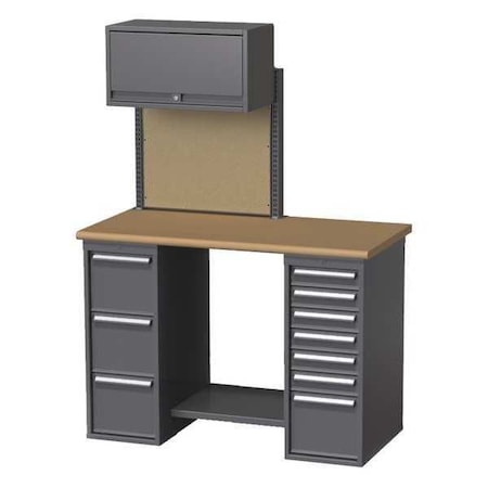 Greene Manufacturing Butcher Block, 60 in W, 29 3/4 in Height, 1,800 lb, Pedestal IHL-TEAM LEADER BENCH