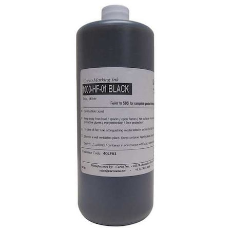 Carco Marking Ink, 1 qt, Black, Dye 1000-HF-01 BLACK
