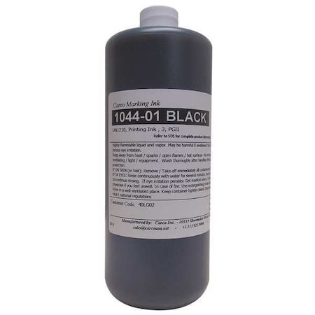 Carco Marking Ink, 1 qt, Black, Dye 1044-01 BLACK