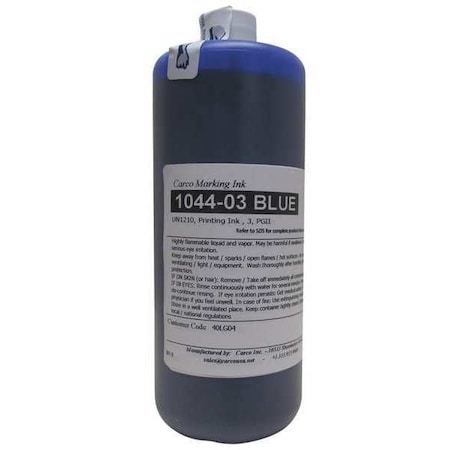 Carco Marking Ink, 1 qt, Blue, Dye 1044-03 BLUE