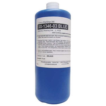 Carco Marking Ink, 1 qt, Blue, Pigment XX-1346-03 BLUE