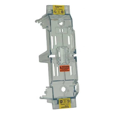 Eaton Bussmann Open Fuse Block Cover, J UL Class, 35 to 60A Amp Range, 600V AC/DC Volt Rating CVR-J-60060