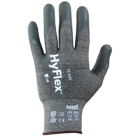 Ansell Cut Resistant Coated Gloves, Cut Level A2 , Dipped , Nitrile , Sandy , 8 1 PR 11-531