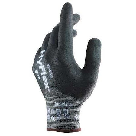 Ansell Cut Resistant Coated Gloves, Cut Level A2 , Dipped , Nitrile , Sandy , S 1 PR 11-539
