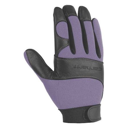 Carhartt Mechanics Gloves, Pigskin Leather Palm, L, Blue Dusk/Black WA659-BLDBLK