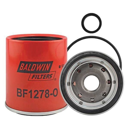 Baldwin Filters Fuel/Water Separator, 4-1/8 in. L BF1278-O