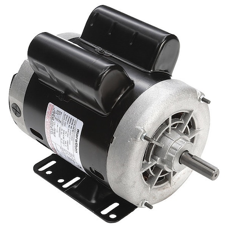 Leeson Capacitor-Start/Run General Purpose Motor, 1/2 hp HP, 115/230V AC Voltage, 56H Frame 056B11D15505