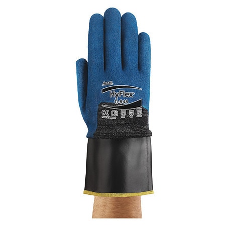 ANSELL Cut Resistant Coated Gloves, A2 Cut Level, Nitrile, L, 1 PR 11-948