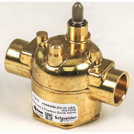 Erie Valve Body, 2 Way, 2.5 CV, 1/2 in., Sweat VT2212