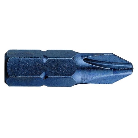 Westward Torsion Bit, SAE, 1/4", Hex, No 0, 1", PK5 40L570