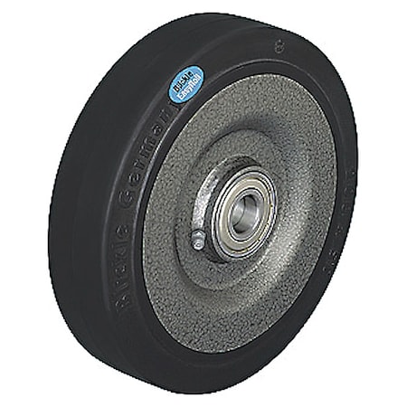Zoro Select Caster Wheel, Rubber, 8 in., 1320 lb. SE 200/20K-BB0.5