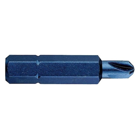 Westward Torsion Bit, SAE, 1/4", Hex, No 1, 1-1/4", PK5 40L655