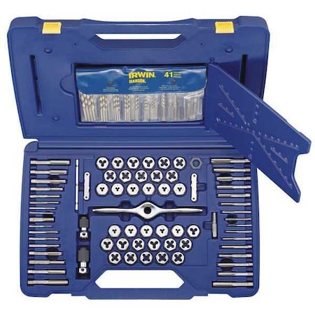 Irwin Self Alignment Tap & Die Set, 116 pc 1841432