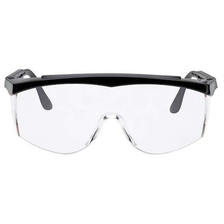 Opticam OptiCam, Safety Glasses, Scratch-Resistant, Clear Lens, Black Frame, Half-Frame FGLS