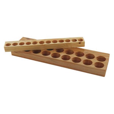 TECHNIKS Wooden Collet Holding Tray, ER16, Holds 10 04286