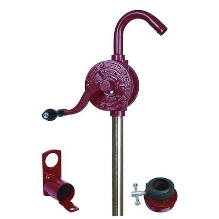 Dayton Hand Drum Pump, Rotary, Cast Iron, 1 In OD 40M295