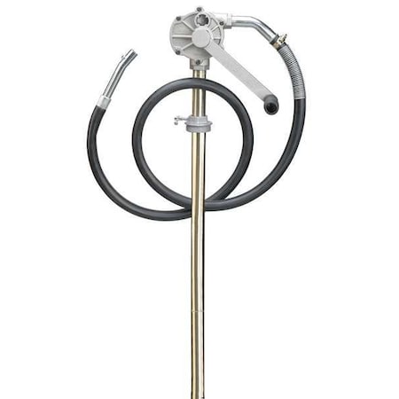Dayton Hand Drum Pump, Rotary, Aluminum, 3/4In OD 40M296
