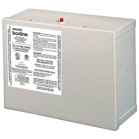 Bodine Emergency Lighting Inverter, 100VA, Out: 277VAC In: 277VAC ELI-S