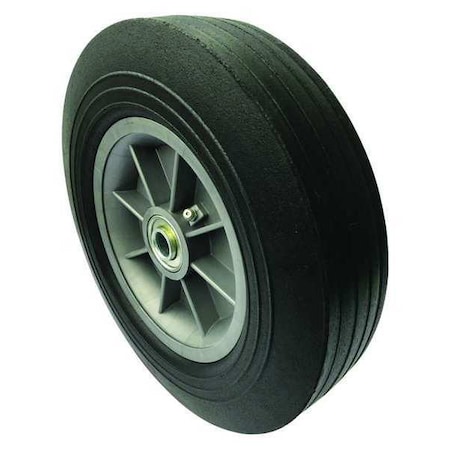 Marastar Hand Truck Wheel, 5/8 in. Bore Dia, Offset, Tread: Ribbed 40N434