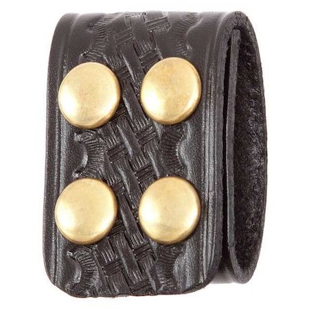 Gould & Goodrich Belt Keeper, Leather, Black, 1-3/4 in, Snap B129WBR