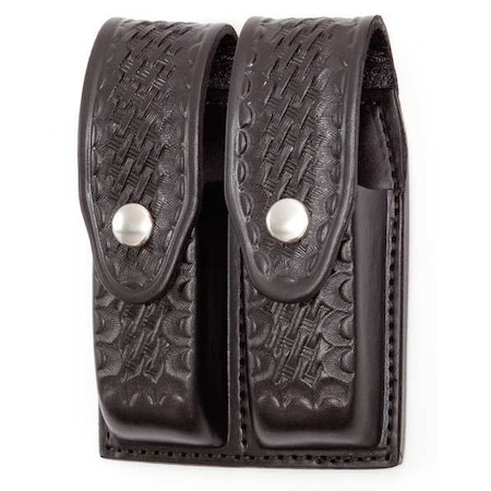 Gould & Goodrich Double Magazine Case, Black Weave B627-7W