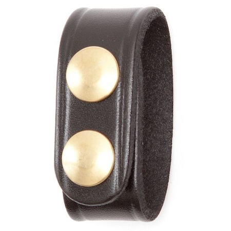 Gould & Goodrich Belt Keeper, Leather, Black, Snap B76BR