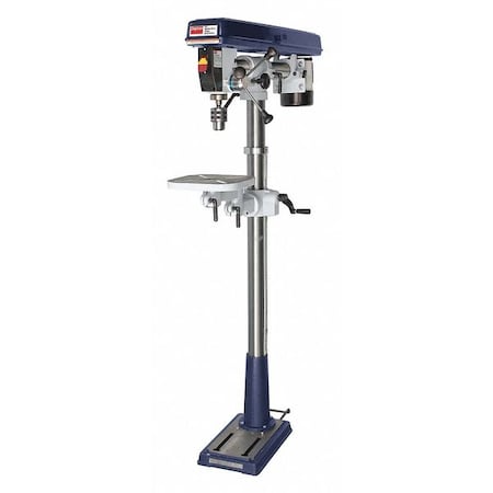 Dayton Radial Floor Drill Press, Belt Drive, 1/2 hp, 120V AC V, 33 in Swing, 5 Speed 40PM17