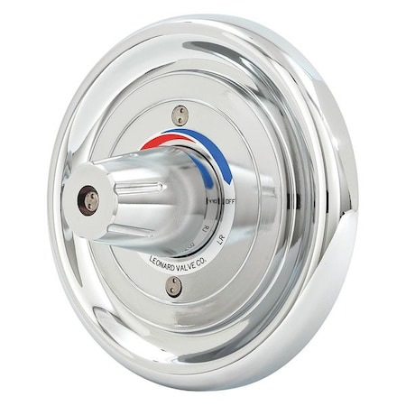 Leonard Valve 1/2" Shower Valve 6"L, Chrome PAM-II-ST-F-LR