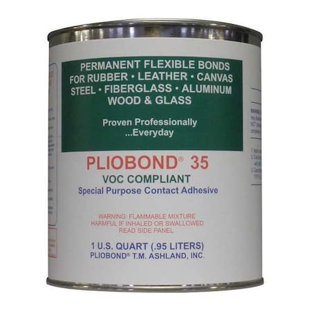 Pliobond Contact Cement, 35 Series, Tan, 1 qt, Can PC-335-LV