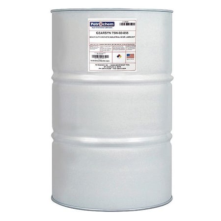 Petrochem 55 gal Gear Lubricant Pail Not Specified ISO Viscosity, 75W SAE, Amber GEARSYN 75W-90-055
