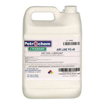 Petrochem Food Grade Synthetic Lubricant, 1 Gal. FOODSAFE AIRLINE TOOL FG-46-001