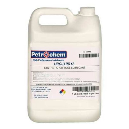 Petrochem 1 gal., Pail, Synthetic, Clear AIRGUARD 68-001
