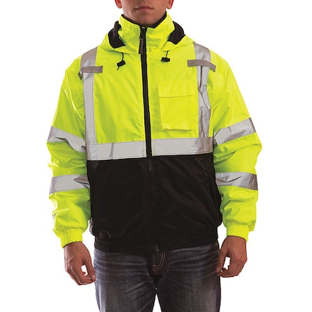 Tingley Tall Size High Visibility Insulated Jacket, Fluorescent Yellow-Green/Black, XX-Large Tall