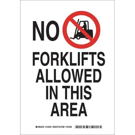 Brady Restriction Sign, 10" H, 7" W, Aluminum, Rectangle, English, 123839 123839