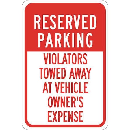 Brady Traffic Sign, 18"H, 12"W, Plastic, 124384 124384