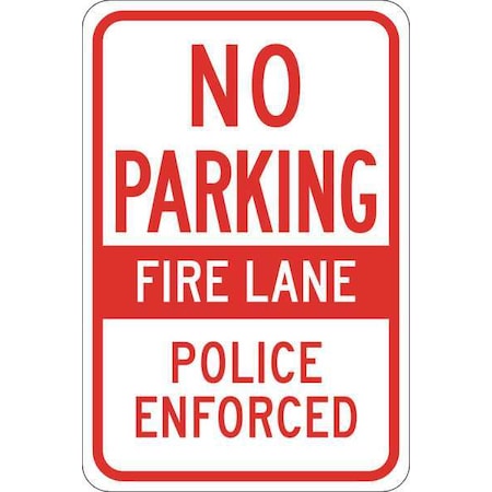 Brady Traffic Sign, 18 in Height, 12 in Width, Plastic, Rectangle, English 124321