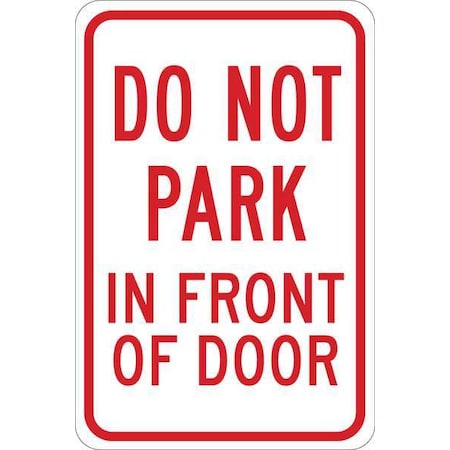 Brady Traffic Sign, 18"H, 12"W, Plastic, 124327 124327