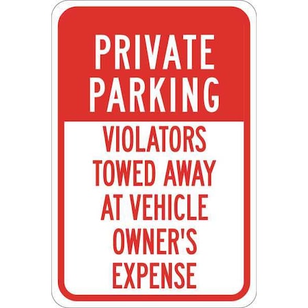 Brady Traffic Sign, 18"H, 12"W, Aluminum, 124365 124365