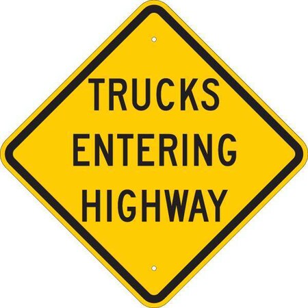 Brady Traffic Sign 24 X 24in Black Yellow 124601 Zoro Com