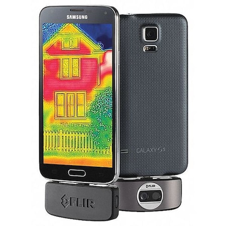 Flir IR Smart Phone Adapter, 100 mK, -4 Degrees  to 248 Degrees F, Auto Focus FLIR One for Android