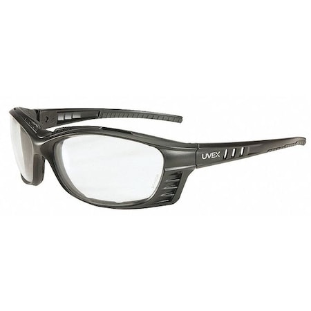 Uvex Livewire, Safety Glasses, Anti-Fog & Anti-Scratch, Clear Lens, Black Frame, Full-Frame S2600HS