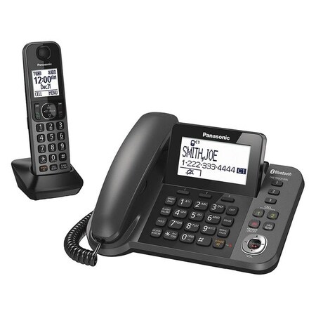 Panasonic Telephone, Black, 1Handset KX-TGF380M