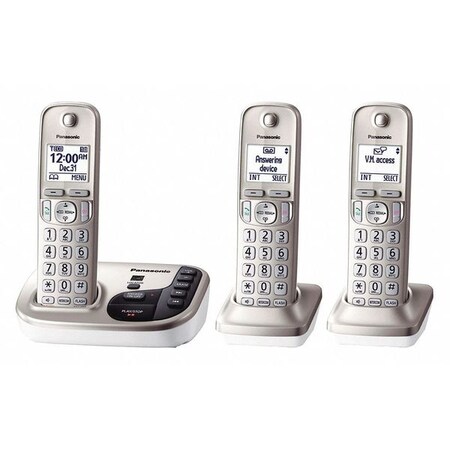 Panasonic Telephone, Champagne Gold, 1Line, Wall KX-TGD223N