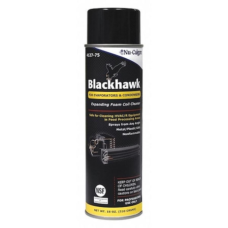 Nu-Calgon Blackhawk Coil Cleaner, Expanding Foam, Clear, 18 oz Net Weight 4127-75